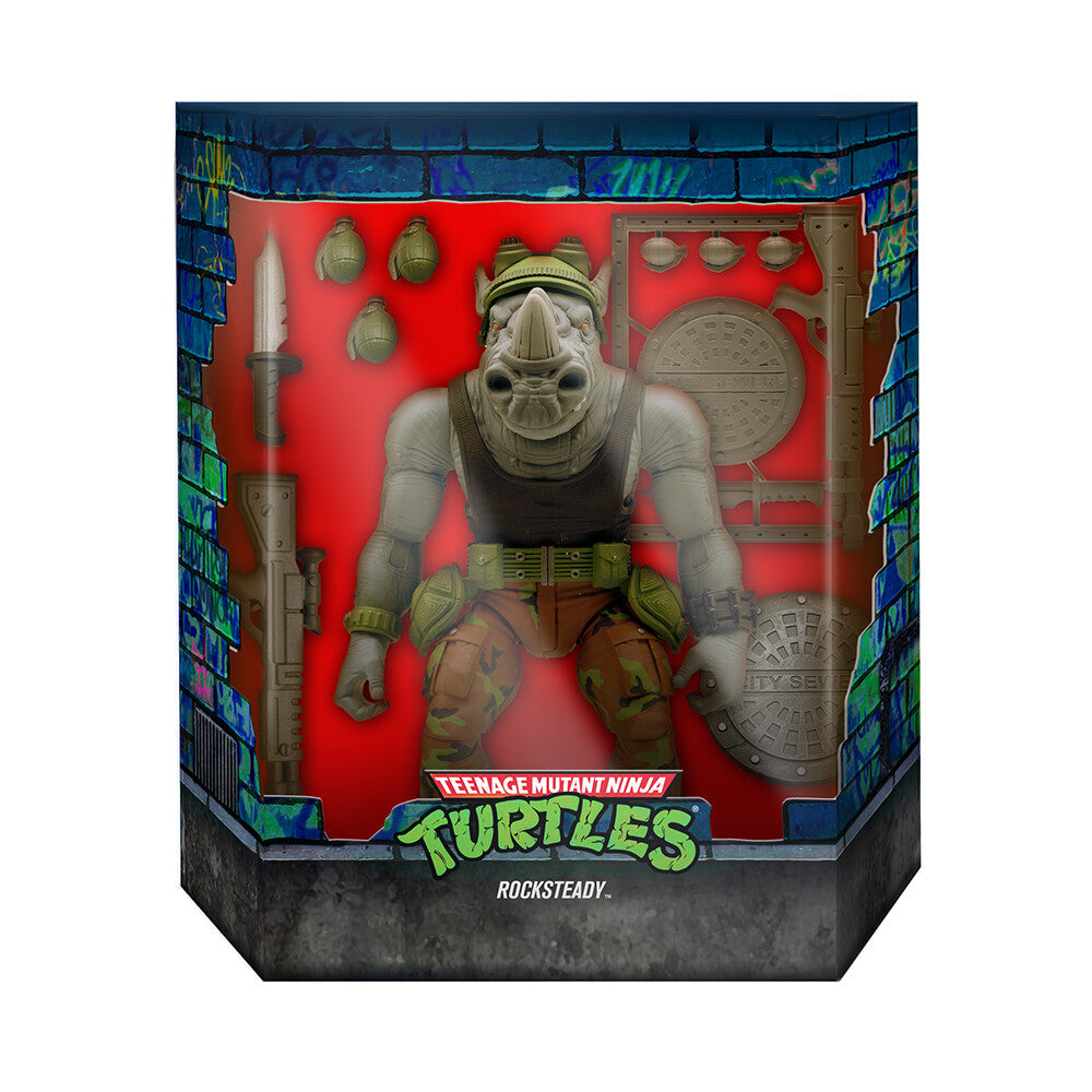 Teenage Mutant Ninja Turtles Ultimates Rocksteady Hasbro Toys